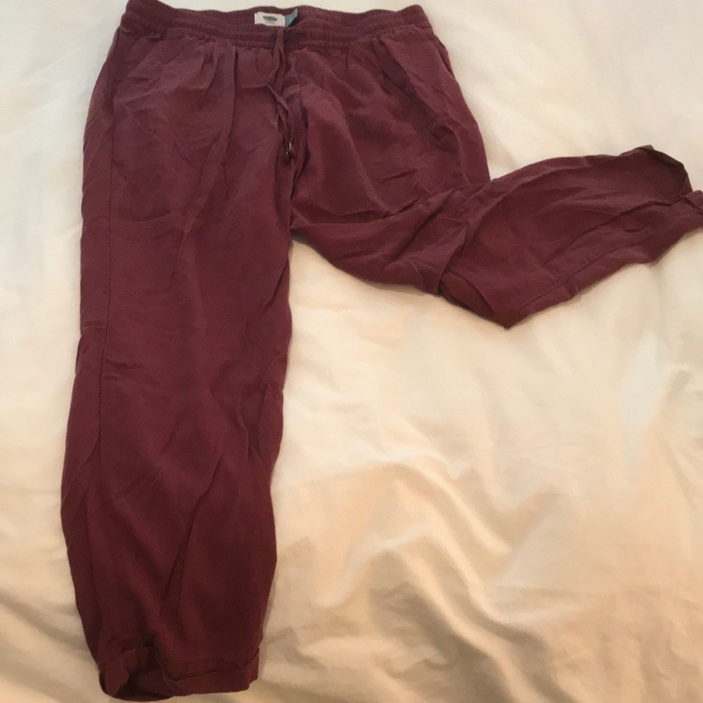Maroon old navy joggers